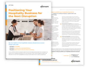 Positioning Your Hospitality Business for the Next Disruption - Cover Image
