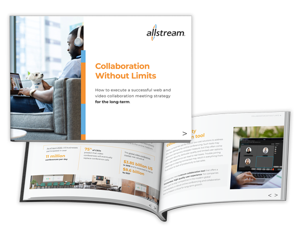 Collaboration without limits eBook cover art - Allstream